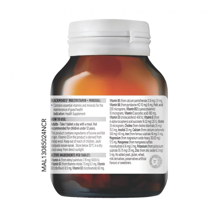 BLACKMORES MULTIVITAMIN + MINERALS 60'S