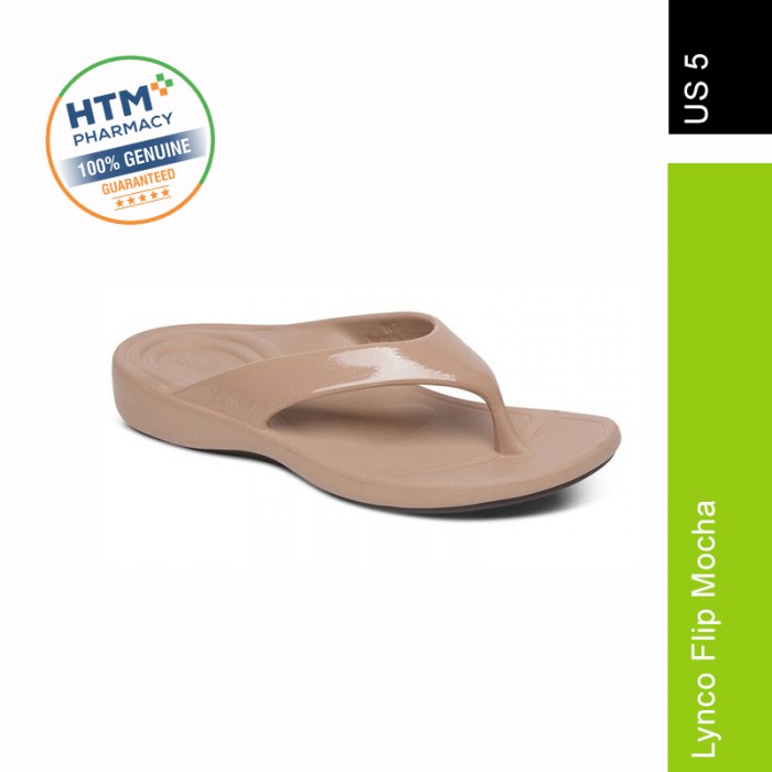 AETREX WOMENS LYNCO FLIP MOCHA - US 5