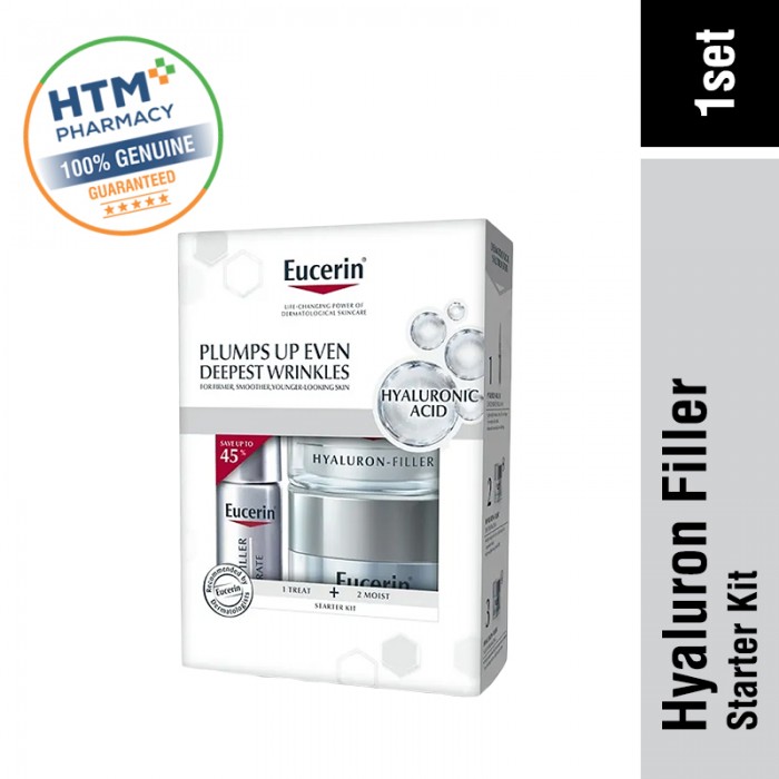 Eucerin Hyaluron-Filler Wrinkle Filler Starter Kit (Day & Night 20ML + Con 5ML) (63981)