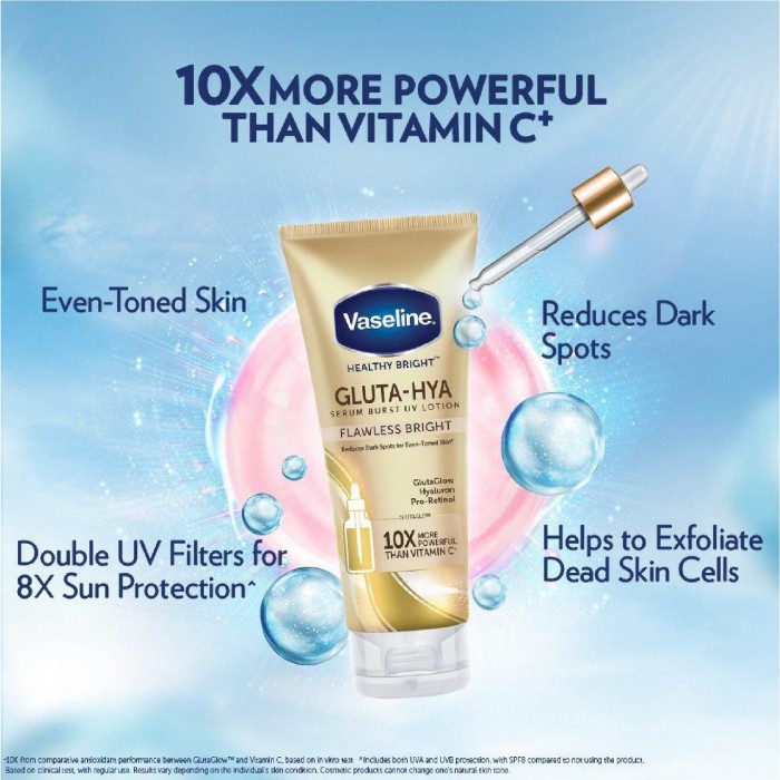 Vaseline Gluta-Hya Serum Burst Lotion Flawless Bright 330ml