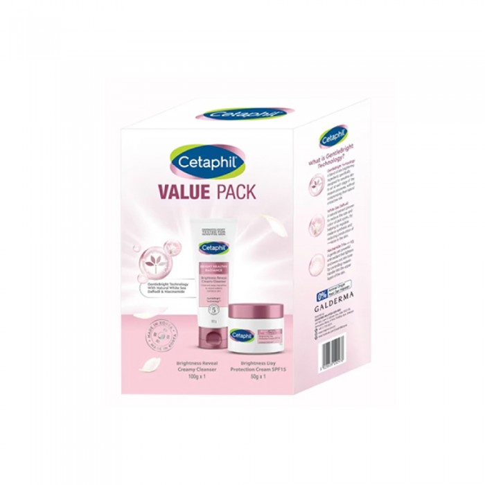 CETAPHIL Bright Healthy Radiance Value Pack (Facial Cleanser 100g + Day Cream 50g)