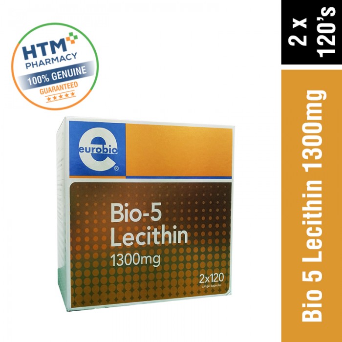 Eurobio Bio-5 Lecithin 1300MG 120'S x 2