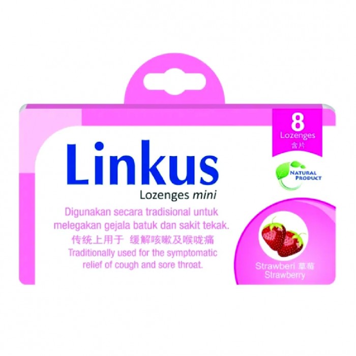 LINKUS Strawberry Lozenges 8's