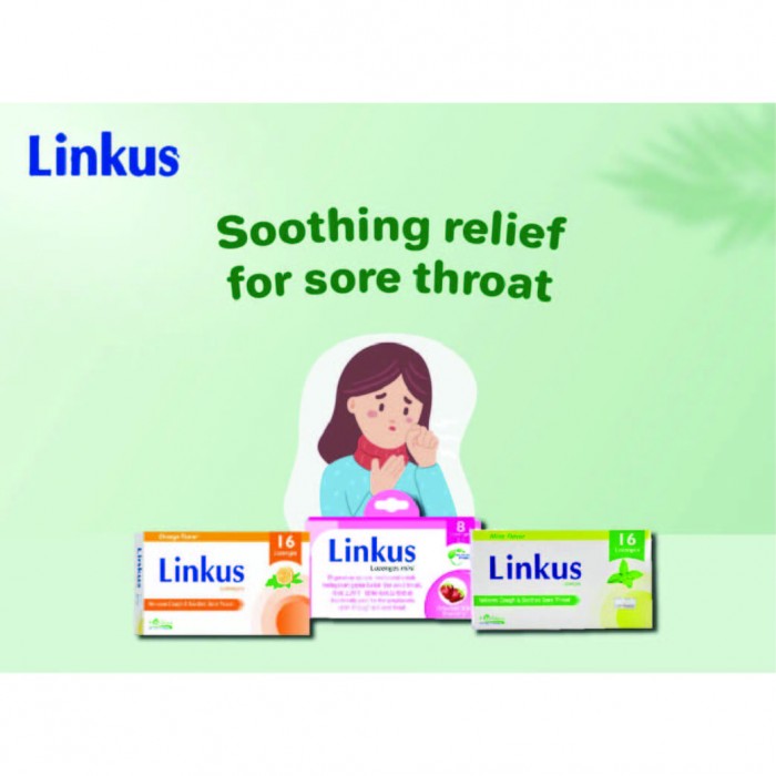 LINKUS Strawberry Lozenges 8's