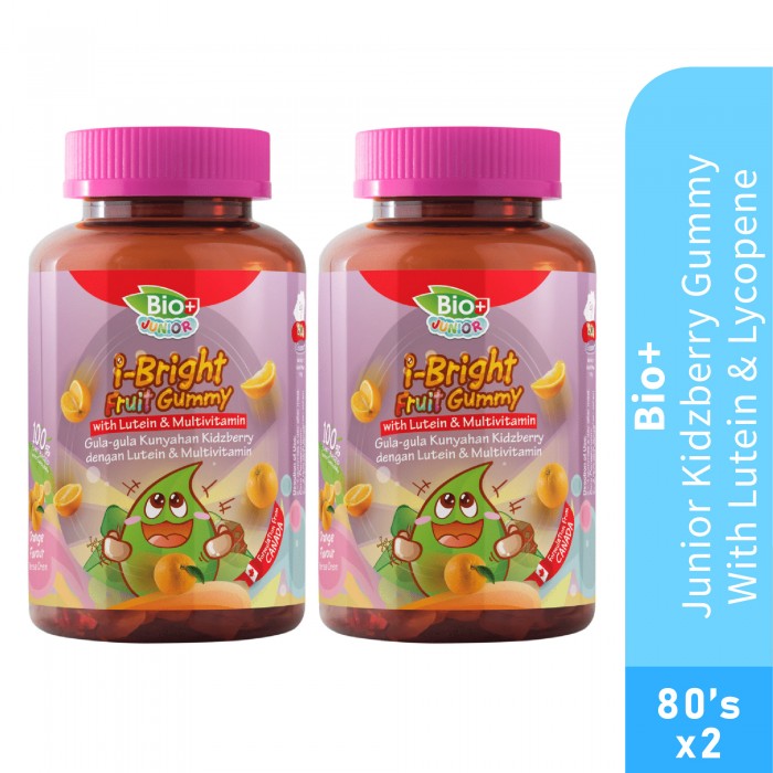 BIO+ Junior Kidzberry Gummy with Lutein & Lycopene 80's X 2 Eye Supplement for kids Eye gummy 護眼保健品 葉黃素儿童