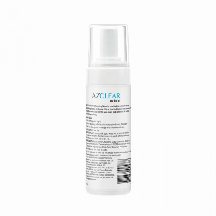 EGO AZCLEAR ACTION FOAMING WASH 150ML