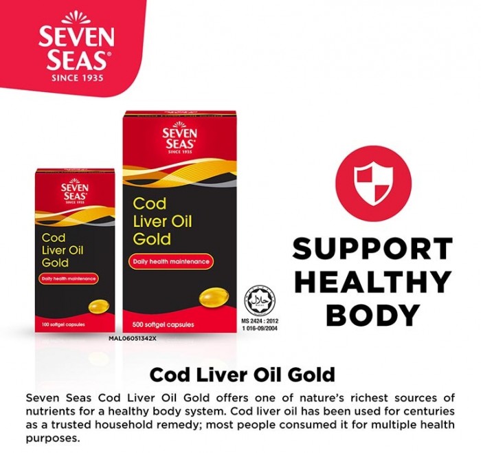 SEVEN SEAS COD LIVER OIL GOLD 500'S + 100'S