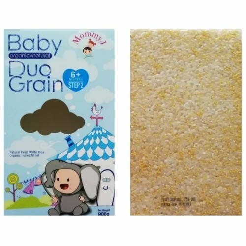 MOMMY J Step 2 Organic Duo-Grain 900g - Halal Baby Food, Makanan Baby for 6+ Months 宝宝米 / 宝宝辅食/ 宝宝营养米