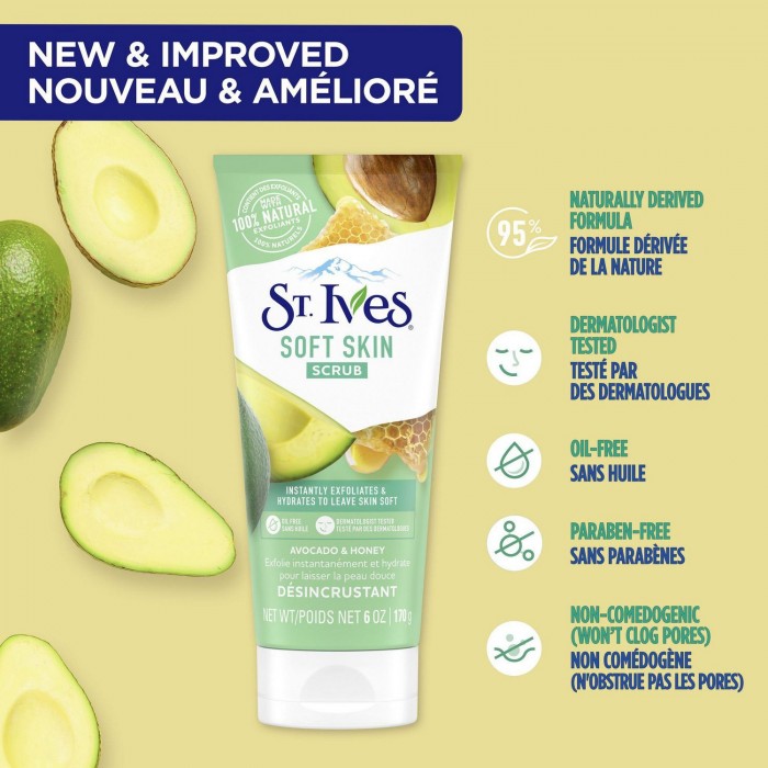 ST IVES SCRUB 170G - AVOCADO & HONEY