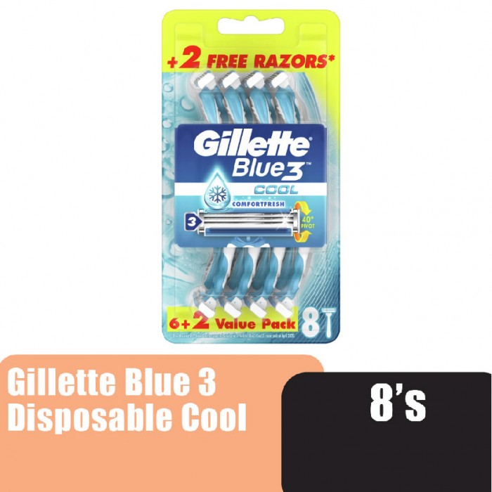 GILLETTE BLUE 3 DISPOSABLE 8'S COOL