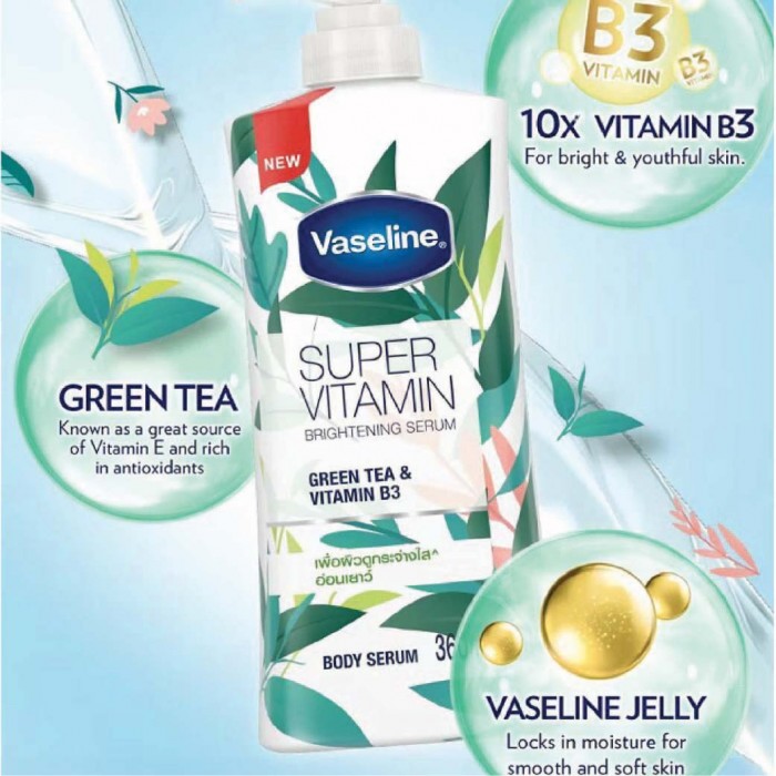 Vaseline Super Vitamin Brightening Serum 360ml - Greentea