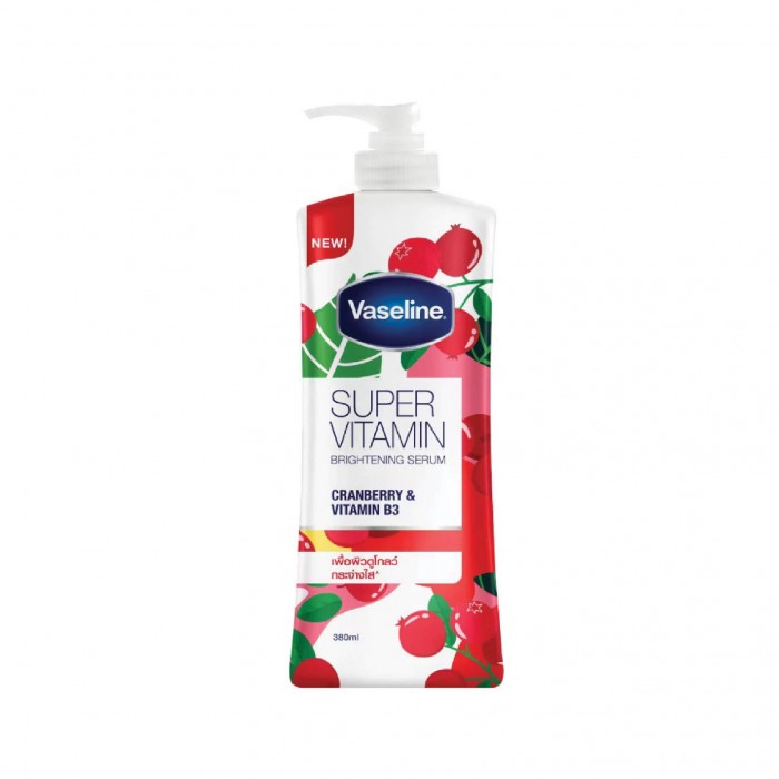 Vaseline Super Vitamin Brightening Serum 360ml - Cranberry