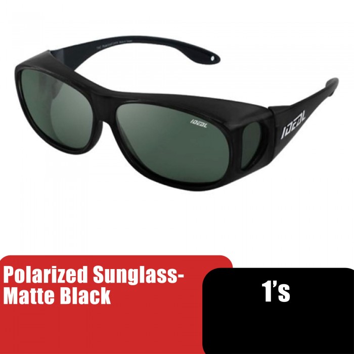 IDEAL POLARIZED SUNGLASS 588-529P MATTE BLACK