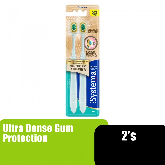 SYSTEMA ULTRA DENSE GUM PROTECTION TOOTHBRUSH 2'S