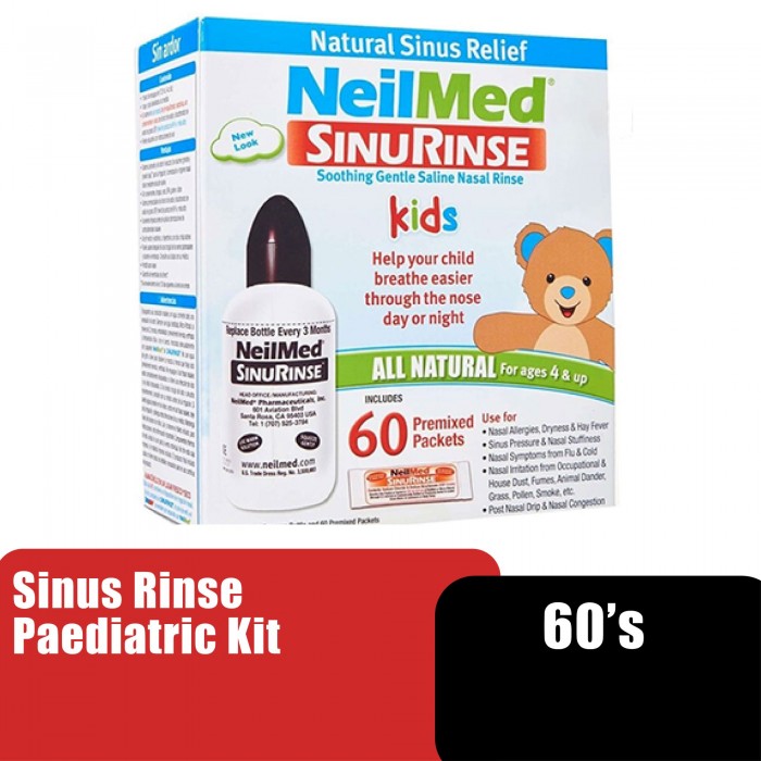 NEILMED SINUS RINSE PAEDIATRIC KIT 60S (KIDS)
