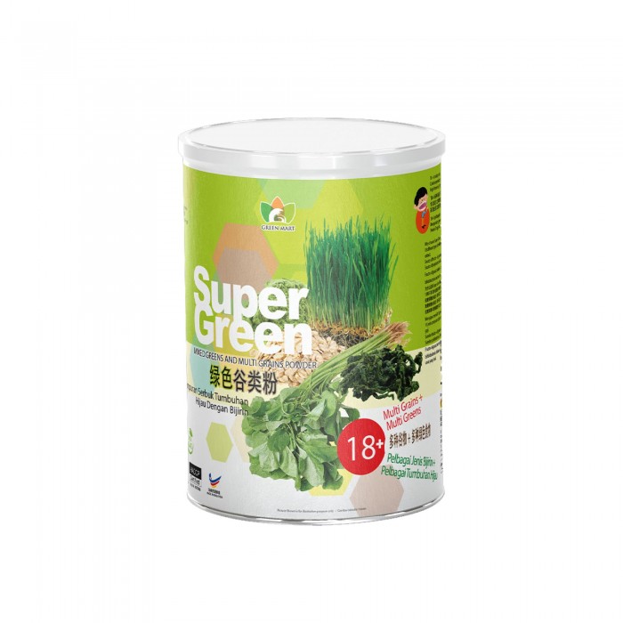 HEI HWANG SUPER GREEN MIXED GREENS AND MULTI GRAINS POWDER 500G