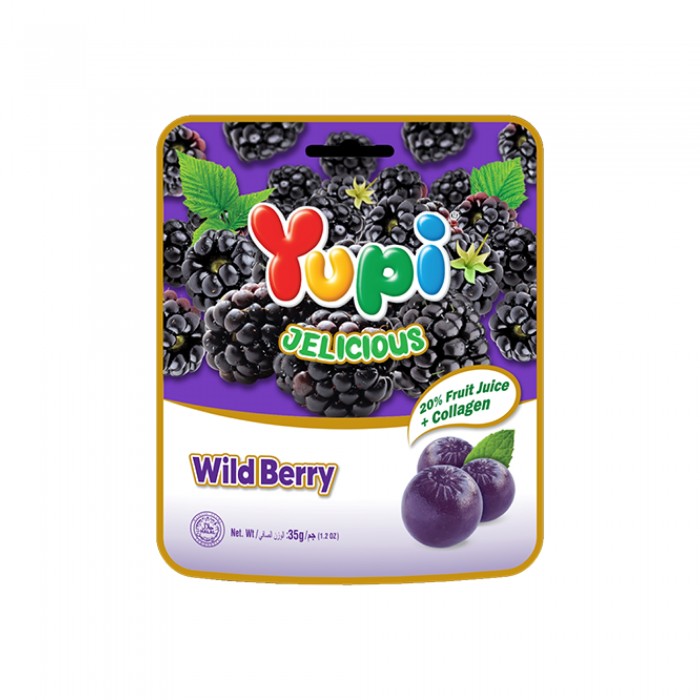 YUPI JELICIOUS 35G - WILD BERRY