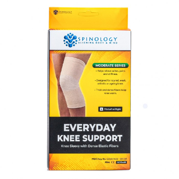 Spinology Everyday Knee Support Size (L) Sport Fitness Knee Guard Support Elastic Guard Lutut Pelindung Lutut 护膝 护膝套