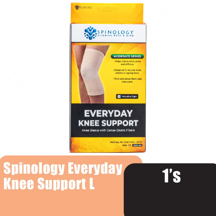 Spinology Everyday Knee Support Size (L) Sport Fitness Knee Guard Support Elastic Guard Lutut Pelindung Lutut 护膝 护膝套