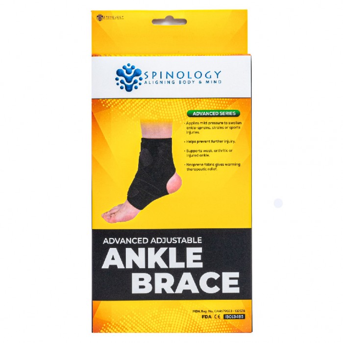 Spinology Advanced Adjustable Ankle Brace Sport Fitness Ankle Guard Elastic Foot Ankle Support