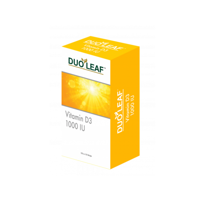 DUOLEAF VITAMIN D3 1000IU 10'S