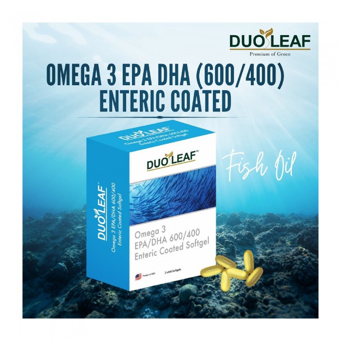 DUOLEAF OMEGA 3 (EPA/DHA 600/400) (ENTERIC COATED) 100'S