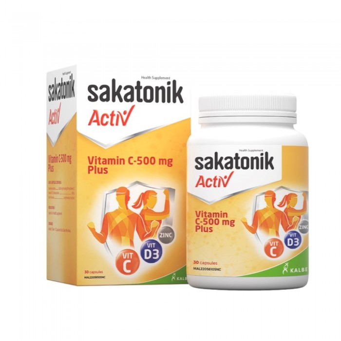 SAKATONIK ACTIV VIT C-500MG PLUS 30'S ###