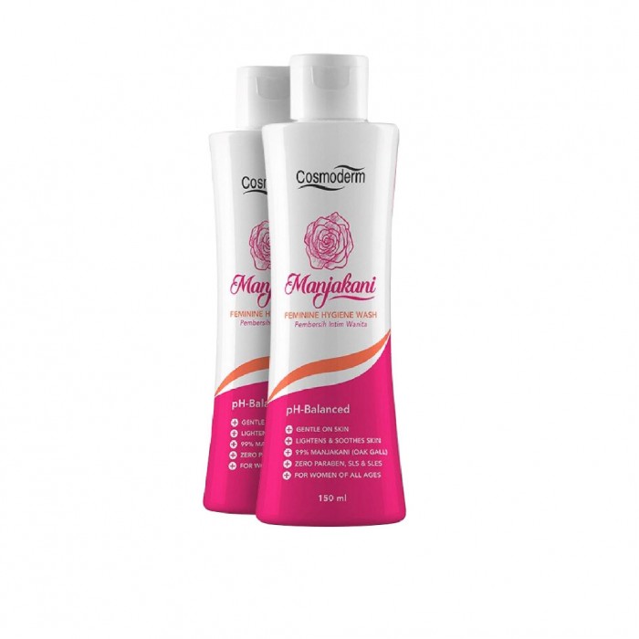 Cosmoderm Manjakini Hygiene Wash 150ml X 2 (Twin Pack)