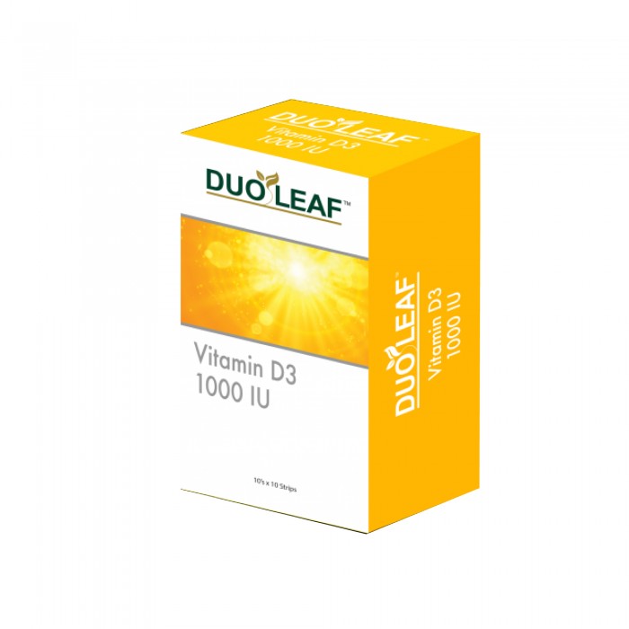 DUOLEAF VITAMIN D3 1000IU 10'S X 10