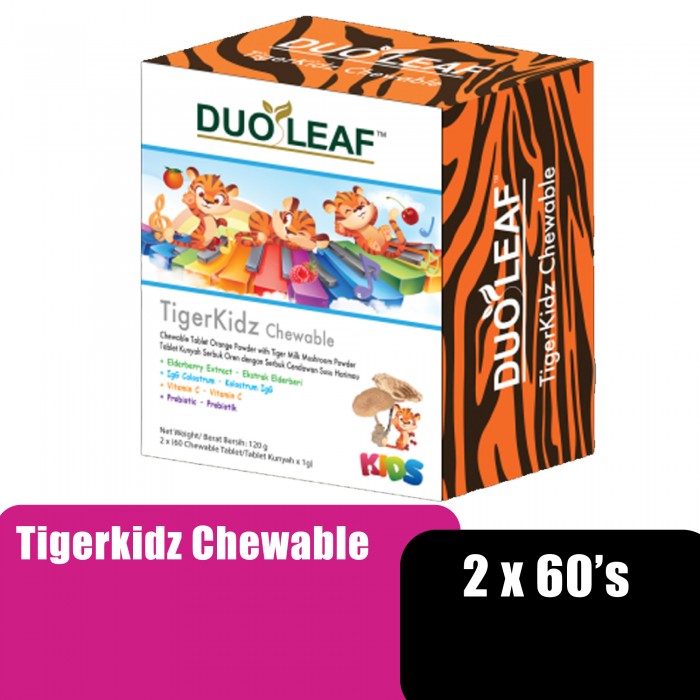 DUOLEAF TIGERKIDZ CHEWABLE 60'S X 2