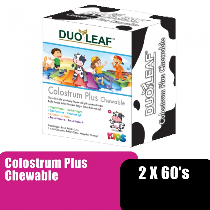 DUOLEAF COLOSTRUM PLUS CHEWABLE 60'S X 2