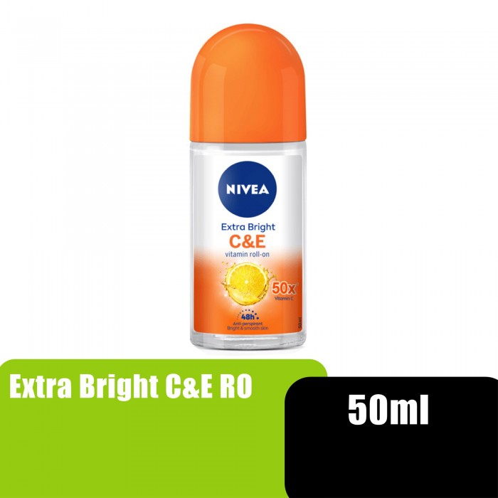 NIVEA FEMALE EXTRA BRIGHT C&E ROLL 50ML (84186)