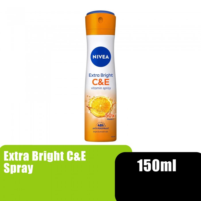 NIVEA FEMALE EXTRA BRIGHT C&E SPRAY 150ML (84189)