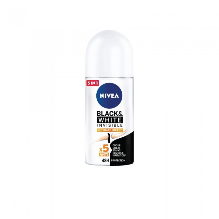 NIVEA FEMALE BLACK & WHITE ULTIMATE IMPACT ROLL 50ML (83490)