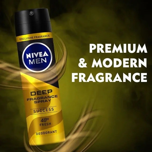 NIVEA MEN DEEP FRAGRANCE SUCCESS SPRAY 150ML (95651)