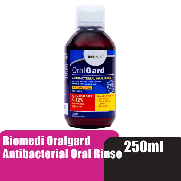 BIOMEDI Oralgard Antibacterial Mouthwash 250ml / 漱口水 For Oral Care