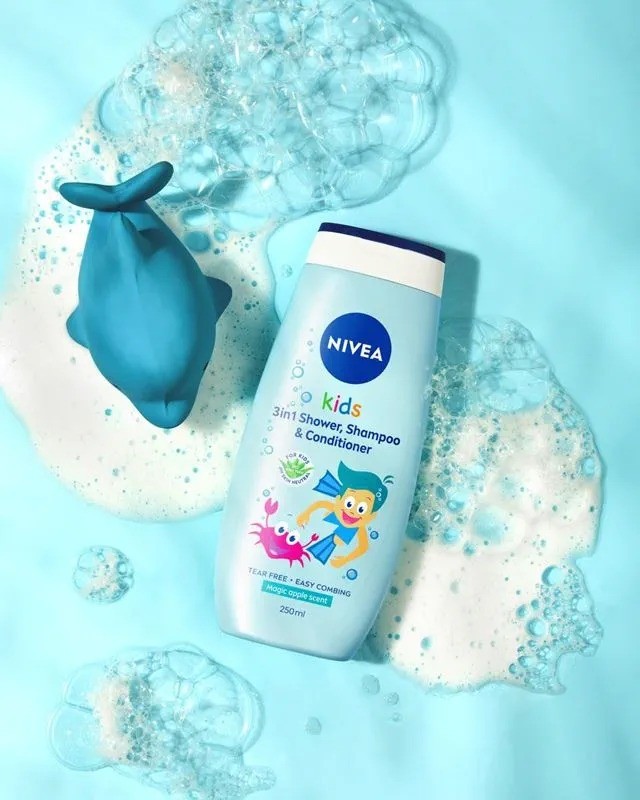 NIVEA 3 IN 1 SHAMPOO & BATH 500ML - MAGIC APPLE (84588)