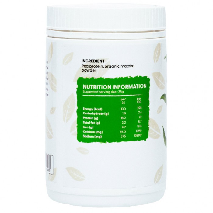 NUTRILICIOUS Plant Protein Powder Matcha 250g | Plant Protein Shake ( Protein Drink / 蛋白粉 )