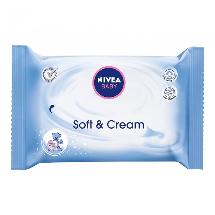 NIVEA BABY SOFT & CREAM WIPES 63'S (86244)