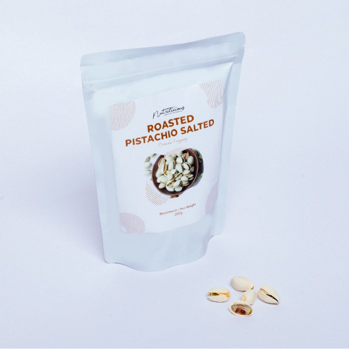 NUTRILICIOUS Kacang Pistachio Nuts Roasted Pistachio 開心果 开心果 200g ( Pistachios Salted Pistachio )