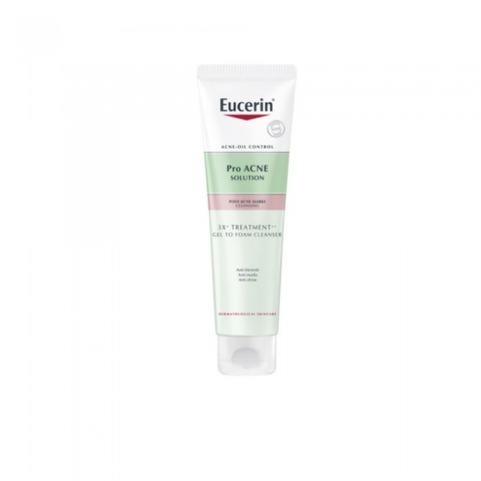 EUCERIN PROACNE SOLUTION 3X GEL TO FOAM CLEANSER 150ML (63833)