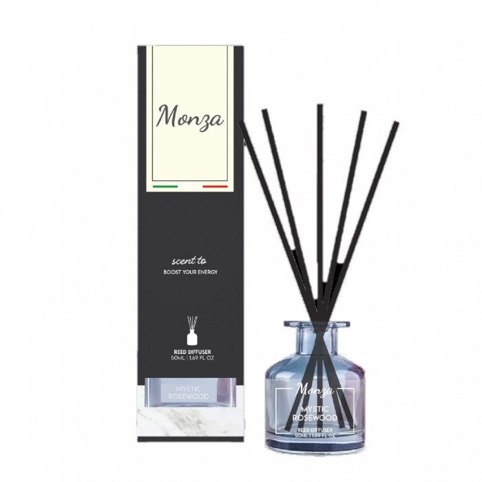 Monza Reed Diffuser Lilac Whisper 50ml - Aroma Diffuser Air Freshener Room, Home Fragnance Pewangi Rumah 房间 香薰