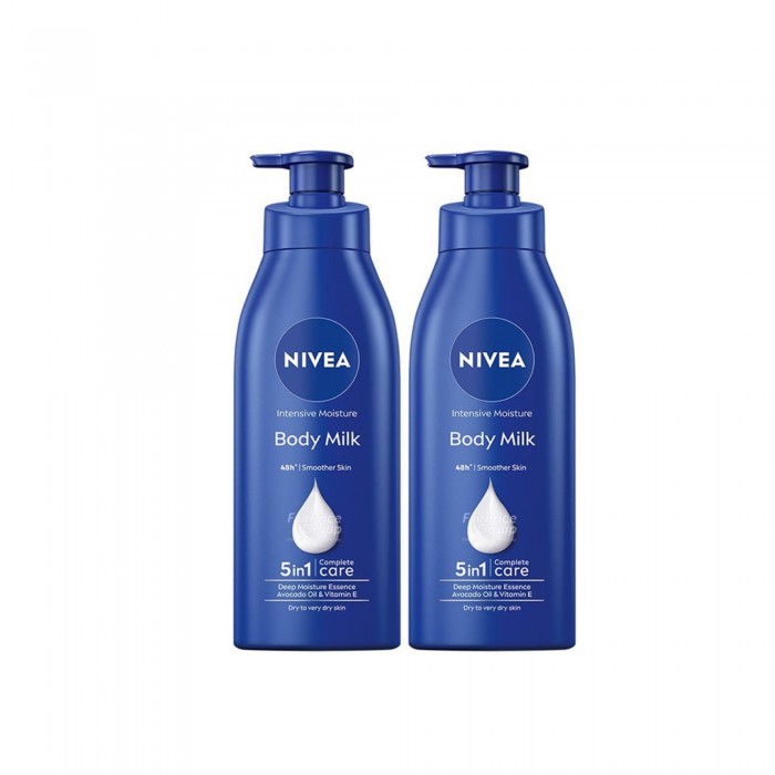 NIVEA INTENSIVE MOISTURE BODY MILK 380ML X 2 (98940)