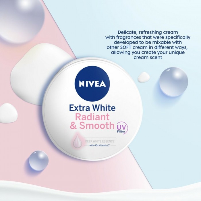 NIVEA RADIANT & SMOOTH CREAM 100ML (81858)