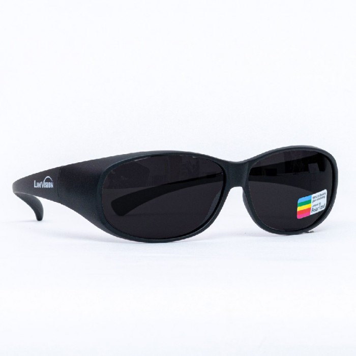 LUMIVISION Polarized Sunglass Matte Black DY019 UV Sunglasses, Spek Mata, 墨镜