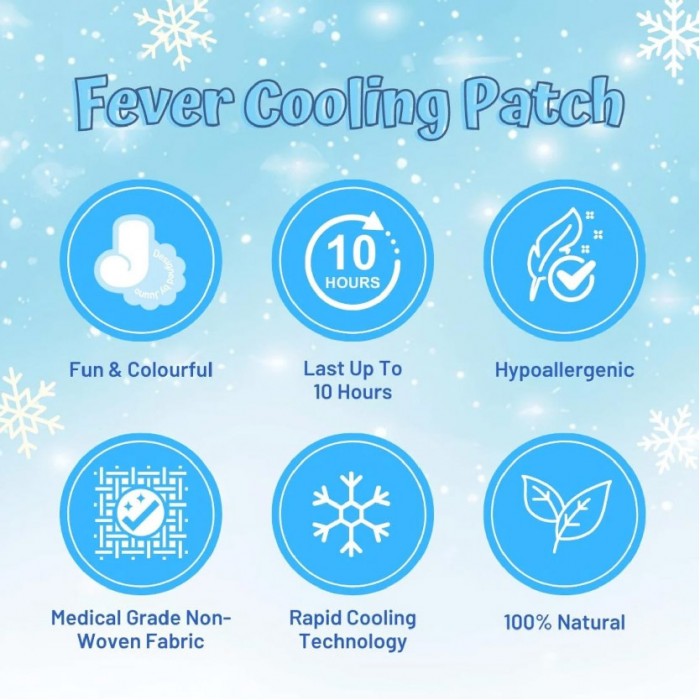 Suzushii's Temp Cooling Fever Cooling Patch For Adults 12's