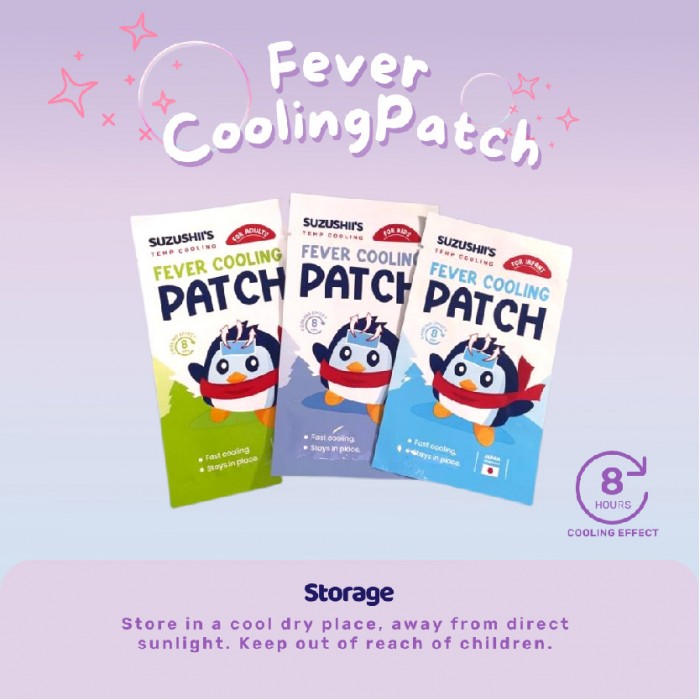 Suzushii's Temp Cooling Fever Cooling Patch For Kids 12's