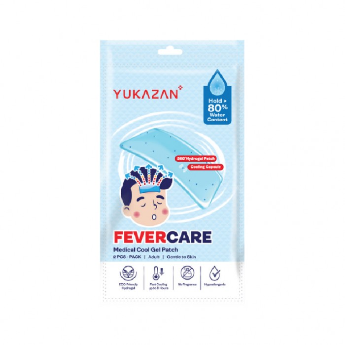 YUKAZAN ADULT FEVERCARE MEDICAL COOL GEL PATCH 6'S