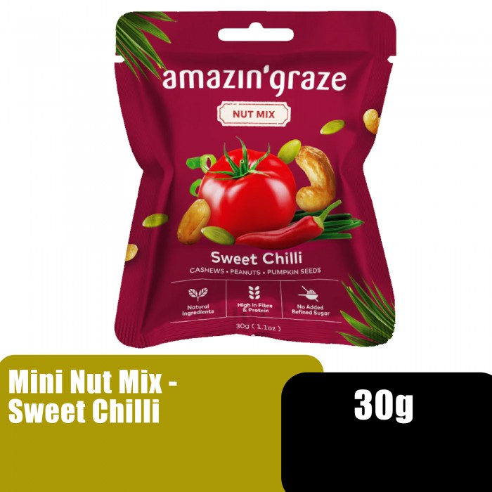 AMAZIN' GRACE MINI NUT MIX 30G - SWEET CHILLI (AG32003)