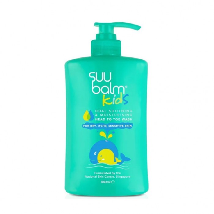 Suu Balm Kids Dual Soothing & Moisturing Head To Toe Wash 840ml